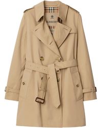 Burberry - Gabardine Short Kensington Heritage Trench Coat - Lyst