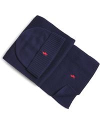 Polo Ralph Lauren - Wool Scarf And Beanie Gift Box - Lyst