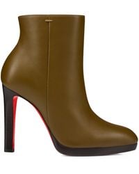 Christian Louboutin - Fannylove Leather Ankle Boots 120 - Lyst
