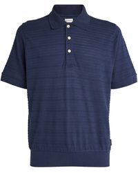Oliver Spencer - Rib-knit Glendale Polo Shirt - Lyst