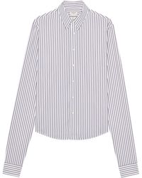 Saint Laurent - Cotton Striped Long-Sleeve Shirt - Lyst