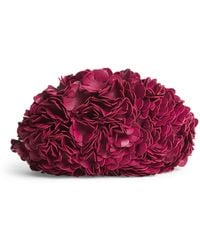 Chloé - Leather Floral Plissé Shoulder Bag - Lyst