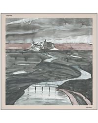 Max Mara - Silk Printed Square Scarf - Lyst
