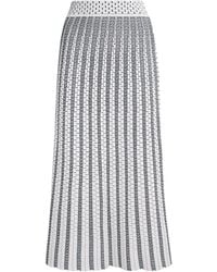 Valentino - Knitted Midi Skirt - Lyst