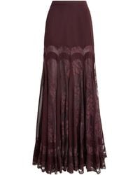 Zimmermann - Silk Valiant Panelled Maxi Skirt - Lyst