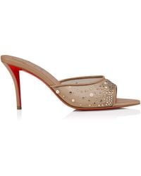 Christian Louboutin - Miss Z Embellished Mules 80 - Lyst