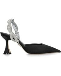 Rodo - Satin Embellished Lia Slingback Pumps 80 - Lyst