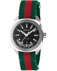 Gucci - Ya142305 GG2570 Stainless Steel And Nylon Watch - Lyst