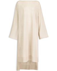 Alaïa - Linen-Silk Kaftan Dress - Lyst