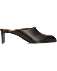 KHAITE - Leather Colt Heeled Mules 50 - Lyst
