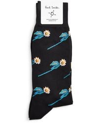 Paul Smith - Cotton-Blend Flower Stem Socks - Lyst