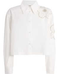 Sandro - Cotton Embroidered Shirt - Lyst