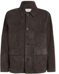 FRAME - Suede Chore Shirt Jacket - Lyst