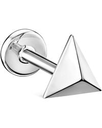 Maria Tash - Faceted Triangle Threaded Stud Earring - Lyst