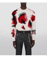 Alexander McQueen - Obscured Skull Intarsia Sweater - Lyst