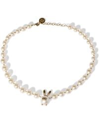 Miu Miu - Pearl-Effect Necklace - Lyst