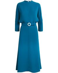 Edeline Lee - Jacquard Belted Anna Midi Dress - Lyst