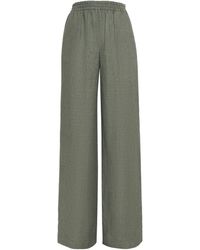Eleventy - X Harrods Linen Elasticated Palazzo Trousers - Lyst