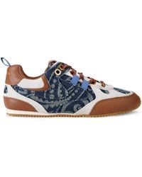 Kurt Geiger - Denim Slim Runner Sneakers - Lyst