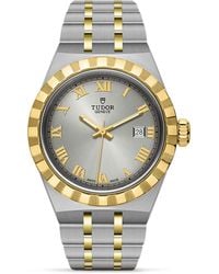 Tudor - Royal Stainless Steel And Yellow Gold Watch 28mm - Lyst
