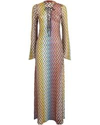 Missoni - Zigzag Lace-Detail Maxi Dress - Lyst