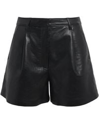 Anine Bing - Leather-Blend Trent Shorts - Lyst