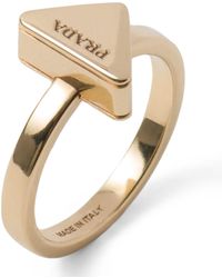 Prada - Triangle Ring - Lyst