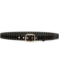 Marella - Leather Studded Belt - Lyst