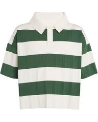 Jacquemus - Striped Pleated Polo Shirt - Lyst
