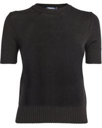 Max Mara - Virgin Wool Short-sleeve Sweater - Lyst