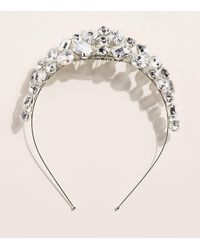 Jennifer Behr - Crystal Embellished Clara Tiara - Lyst