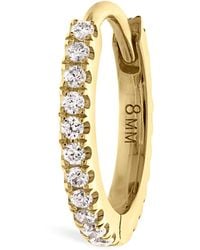 Maria Tash - Single 8mm Yellow Gold Diamond Eternity Ring - Lyst