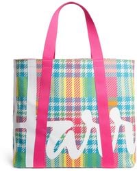 Harrods - Large Madras Check Tote Bag - Lyst