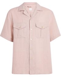 Eleventy - Linen Bowling Shirt - Lyst