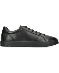 Tod's - Leather Allacciata Cassetta Sneakers - Lyst