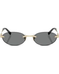 Tiffany & Co. - Metal Tf3119D Oval Sunglasses - Lyst