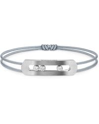 Messika - Move Titanium And Diamond Cord Bracelet - Lyst
