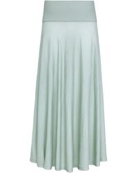Alaïa - Virgin Wool Maxi Skirt - Lyst