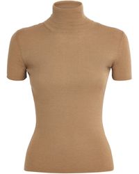 Max Mara - Wool Short-Sleeve Sweater - Lyst