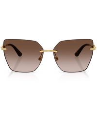 Dolce & Gabbana - Metal Cat Eye Sunglasses - Lyst