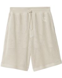 Burberry - Cotton Mesh Shorts - Lyst