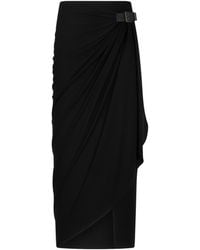 Tom Ford - Crepe Jersey Midi Wrap Skirt - Lyst