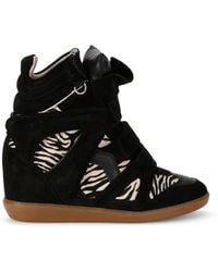 Isabel Marant - Suede Bekett Wedge Sneakers 50 - Lyst