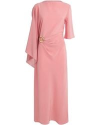 JOSEPH - Satin Gathered Joya Maxi Dress - Lyst