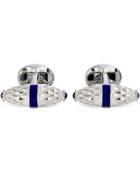 Deakin & Francis - Sterling Sapphire-Trim Cufflinks - Lyst