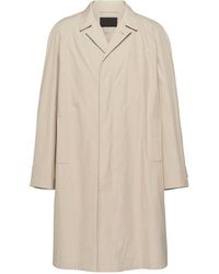 Prada - Cotton-blend Overcoat - Lyst