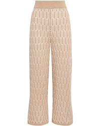 Lafayette 148 New York - Cotton Lace-Knit Wide-Leg Trousers - Lyst