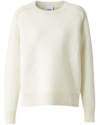 Burberry Diamond Knit Sweater - White