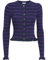 Sandro - Knitted Stripe Cardigan - Lyst