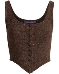 Ralph Lauren - Wool-Blend Sherry Sleeveless Top - Lyst